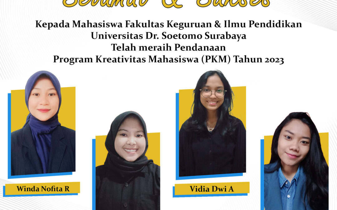 Empat Mahasiswa FKIP Unitomo Lolos Pendanaan PKM Tahun 2023