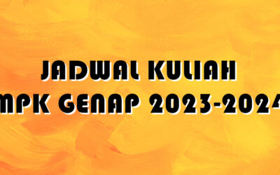Jadwal Kuliah MPK Genap 2023-2024